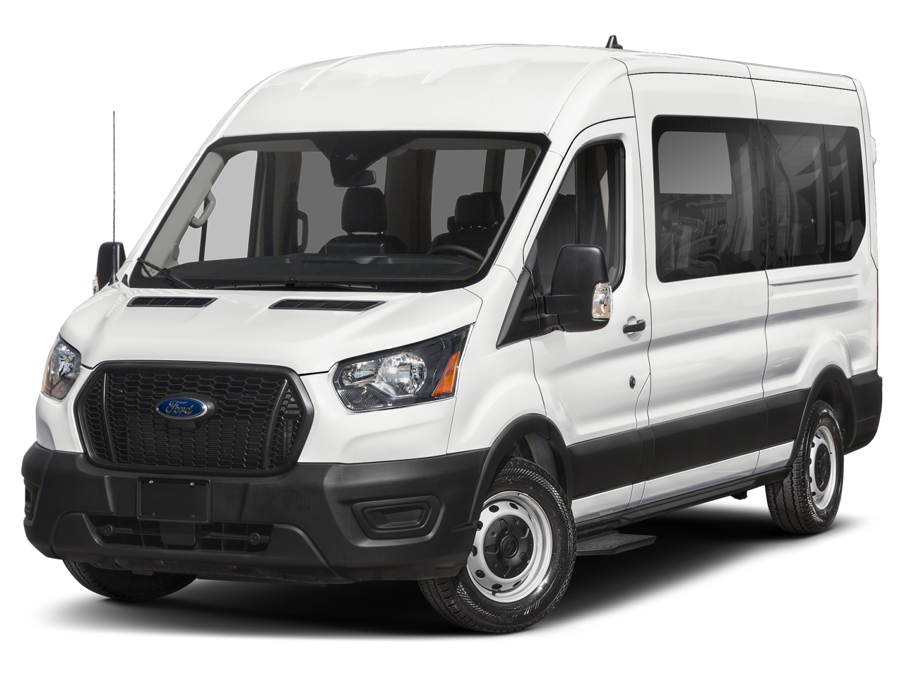 2023 Ford Transit-350 XL in Oxford White — front three-quarter view