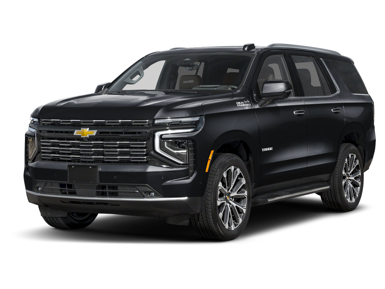 2026 Chevrolet Tahoe High Country in Black — front three-quarter view