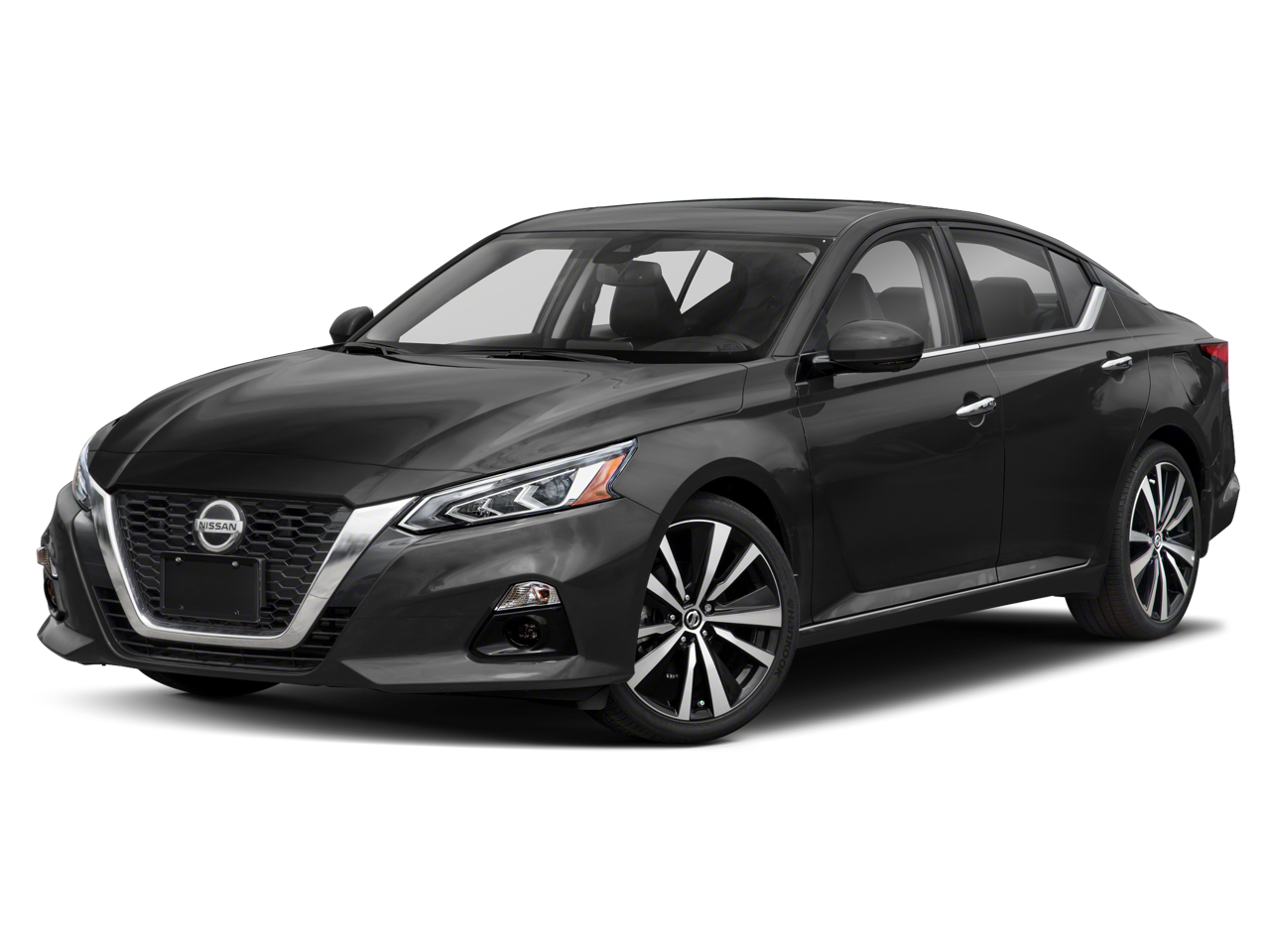 2021 Nissan Altima 2.5 SL in Super Black Clearcoat — front three-quarter view