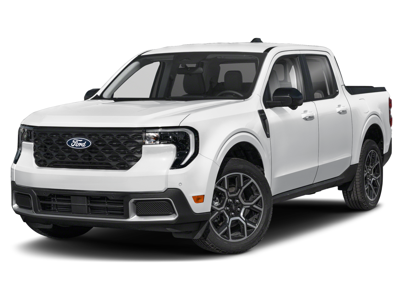 2026 Ford Maverick Lariat in Gray Metallic — front three-quarter view