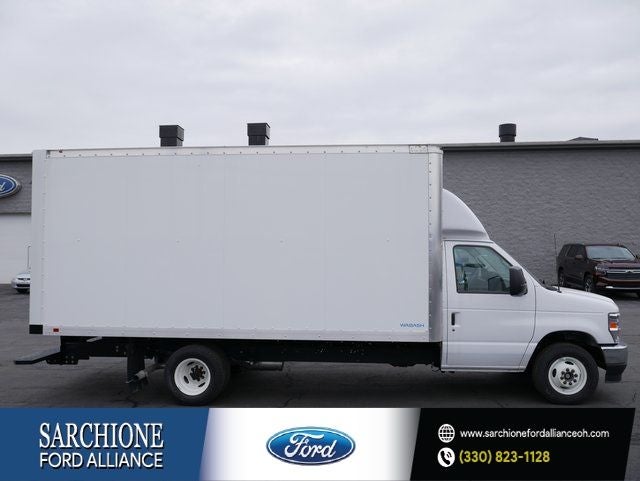 2024 Ford E-350SD Base DRW w/Cargo XL Upfit in Oxford White — front three-quarter view