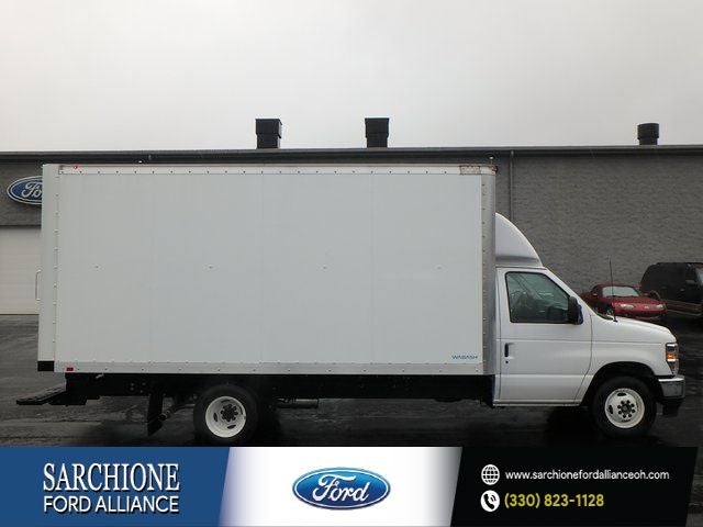2024 Ford E-350SD Base DRW w/Cargo XL Upfit in Oxford White — front three-quarter view