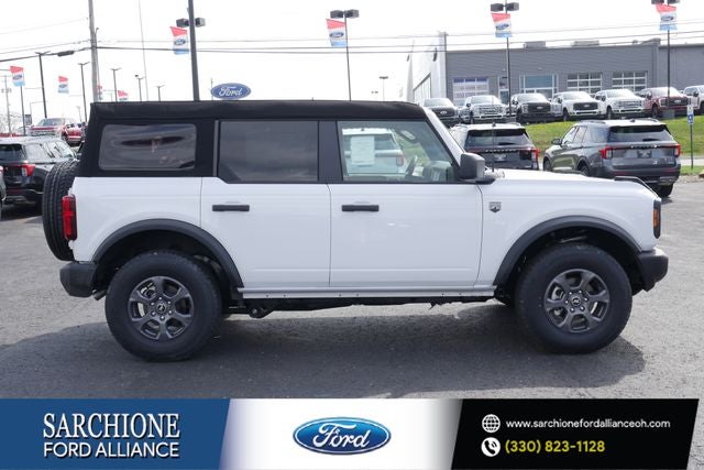 2026 Ford Bronco Big Bend in Oxford White — front three-quarter view
