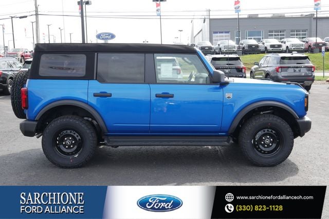 2026 Ford Bronco Big Bend in Blue Metallic — front three-quarter view