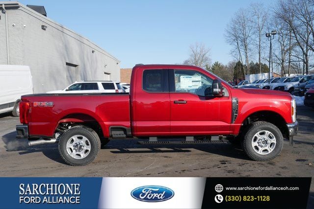 2026 Ford F-250SD XLT in Ruby Red Metallic — front three-quarter view