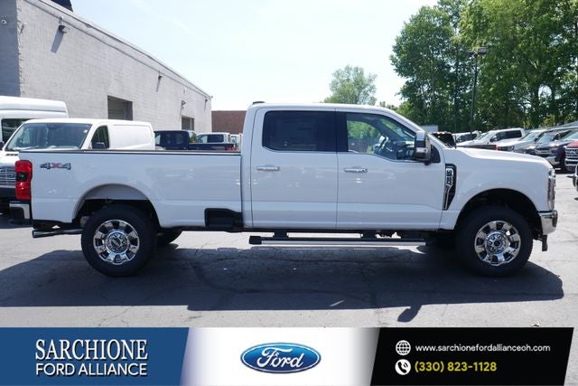 2026 Ford F-250SD Lariat in White Metallic — front three-quarter view