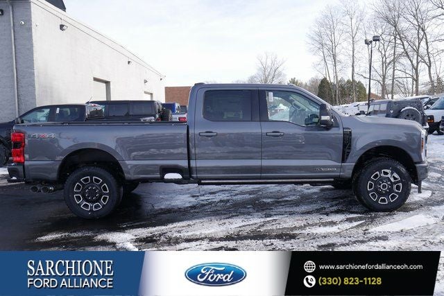 2026 Ford F-250SD Platinum in Gray Metallic — front three-quarter view