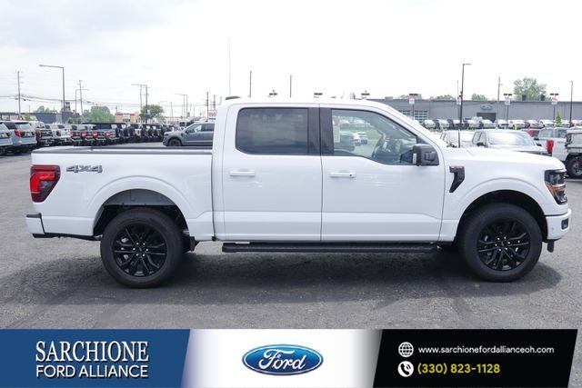 2026 Ford F-150 XLT in Oxford White — front three-quarter view