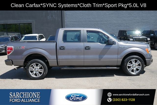 2014 Ford F-150 STX in Sterling Gray Metallic — front three-quarter view