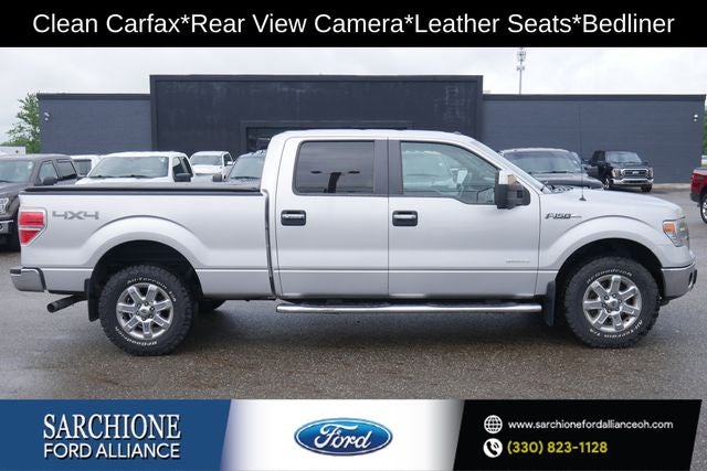 2014 Ford F-150 XLT in Ingot Silver Metallic — front three-quarter view