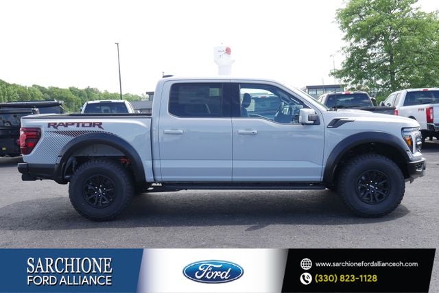 2026 Ford F-150 Raptor in Avalanche — front three-quarter view