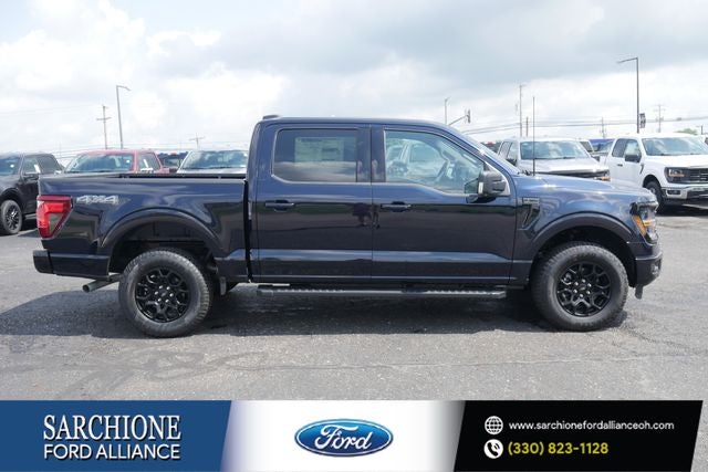2026 Ford F-150 XLT in Blue Metallic — front three-quarter view