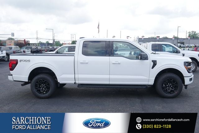 2026 Ford F-150 XLT in Oxford White — front three-quarter view