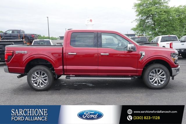 2026 Ford F-150 XLT in Ruby Red Metallic — front three-quarter view