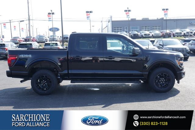 2026 Ford F-150 XLT in Black Metallic — front three-quarter view
