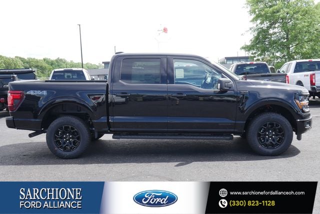 2026 Ford F-150 XLT in Agate Black Metallic — front three-quarter view