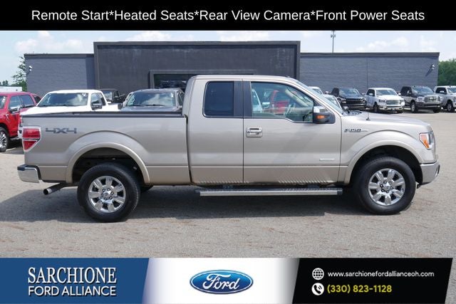 2011 Ford F-150 Lariat in Pale Adobe Metallic — front three-quarter view