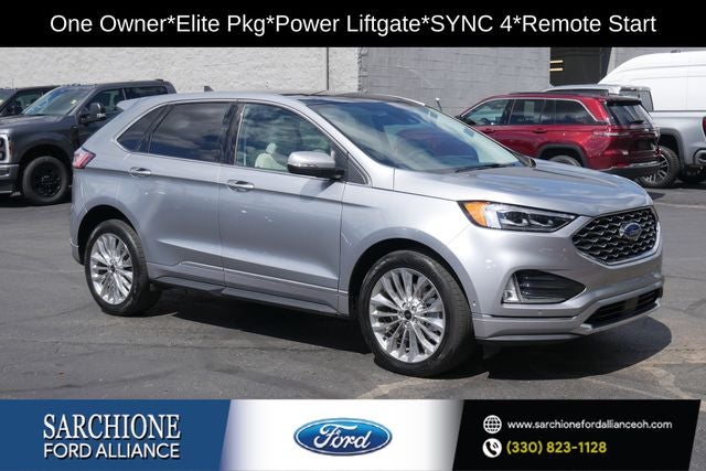 2024 Ford Edge Titanium in Silver Metallic — front three-quarter view