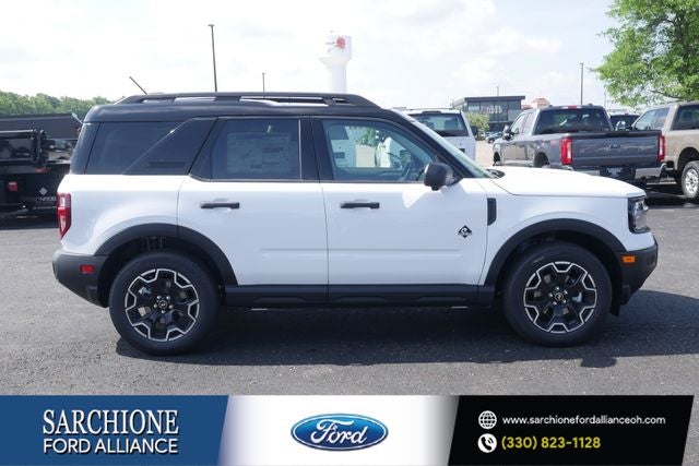 2026 Ford Bronco Sport Outer Banks in Oxford White — front three-quarter view