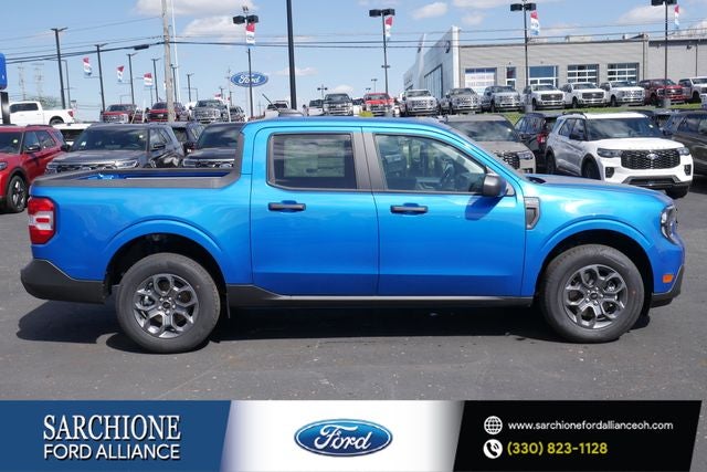 2026 Ford Maverick XLT in Blue — front three-quarter view