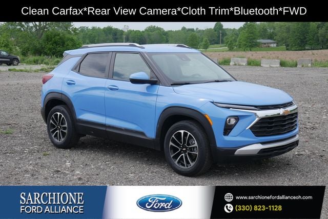 2024 Chevrolet TrailBlazer LT in Fountain Blue — front three-quarter view