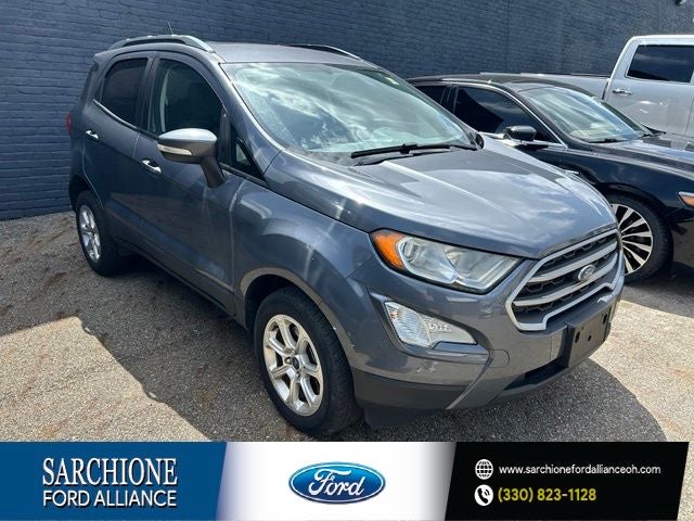2018 Ford EcoSport SE in Smoke Metallic — front three-quarter view